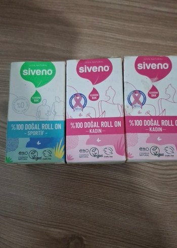 Siveno Kadın ve Sportif %100 Doğal Roll-On