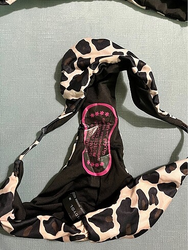 36 Beden Leopar bikini takımı