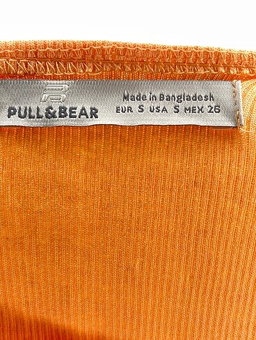 s Beden turuncu Renk Pull and Bear Bluz %70 İndirimli.