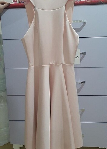 Pembe mini elbise 