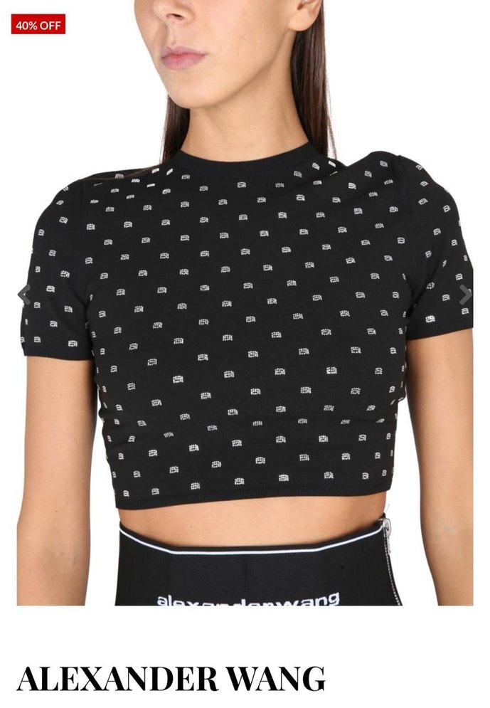 Kızlar için baskılı kısa kollu pembe tişört Alexander Wang - Görsel 2