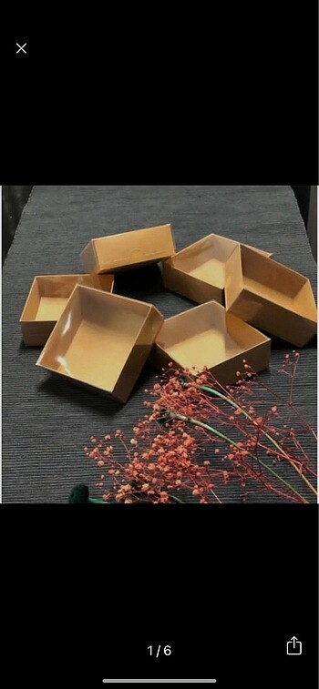Asetat kapaklı 8x3 cm Kraft kutu
