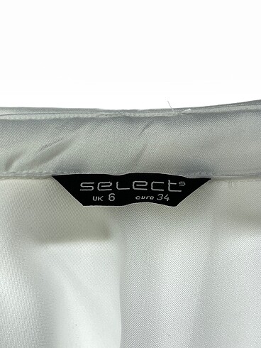 34 Beden beyaz Renk Select Kısa Elbise %70 İndirimli.