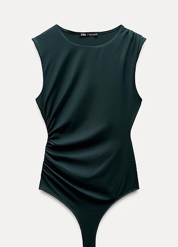 Zara Büzgülü Polyamid Body