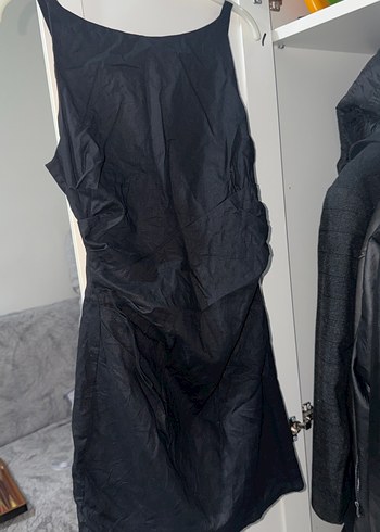 Siyah Kolsuz Keten Uzun Tulum - Görsel 5