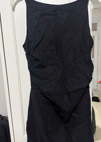 Siyah Kolsuz Keten Uzun Tulum - Görsel 3