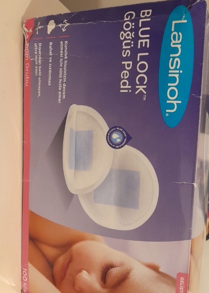 Lansinoh blue lock göğüs pedi - Görsel 4