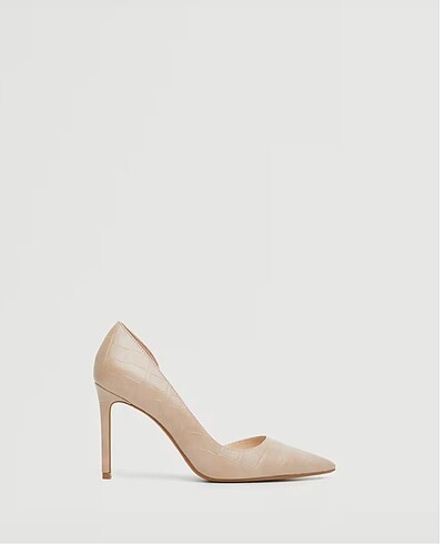 37 Beden ten rengi Renk Mango asimetrik stiletto