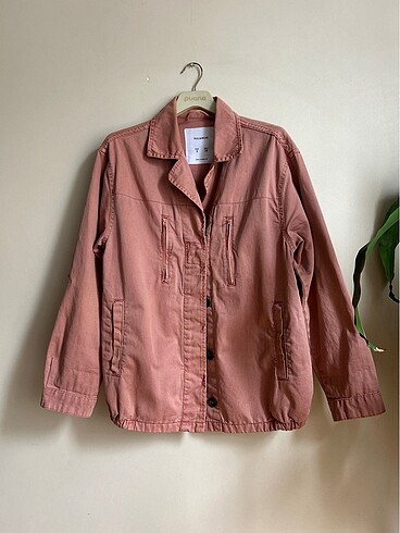 Pull&Bear Kolları yırtık vintage kot ceket