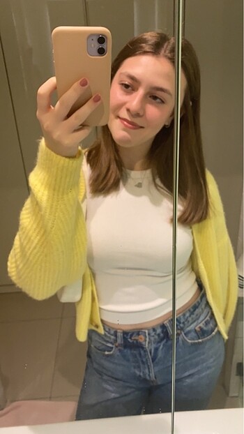 m Beden sarı Renk h&m sarı hırka