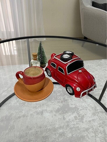 6 kişilik toprak kahve fincan takımı - Görsel 3