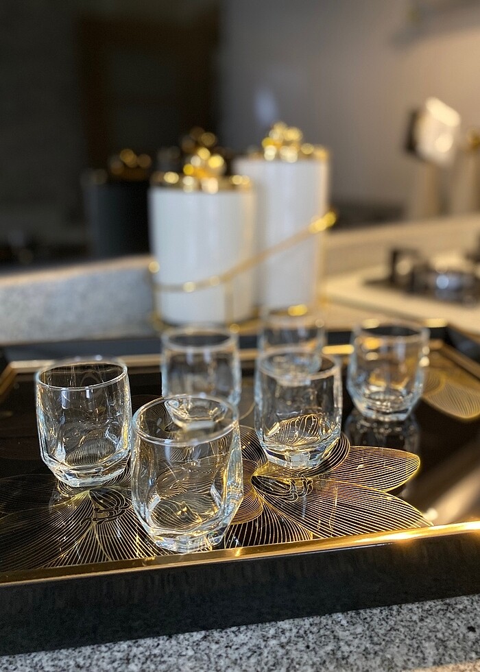 Altı kişilik kahve yanı su bardağı - Görsel 3