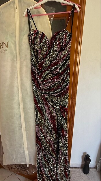 Boncuk -pullu abiye - Görsel 5