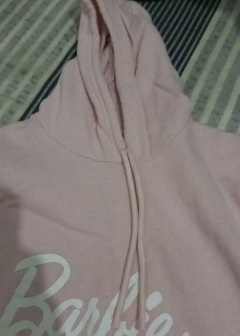 Pembe Kapüşonlu Kadın Sweatshirt - Görsel 3