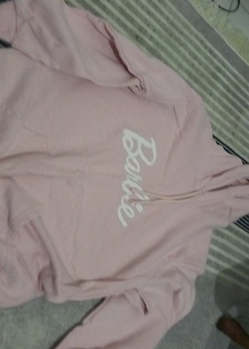 Pembe Kapüşonlu Kadın Sweatshirt - Görsel 4