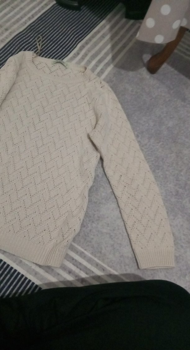 Gri Örgü Kadın Kazak - Görsel 2