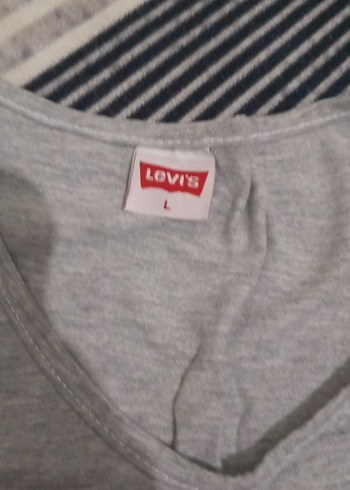 Levi's Gri Kız Çocuk Tişörtü Velcro Detaylı - Görsel 4