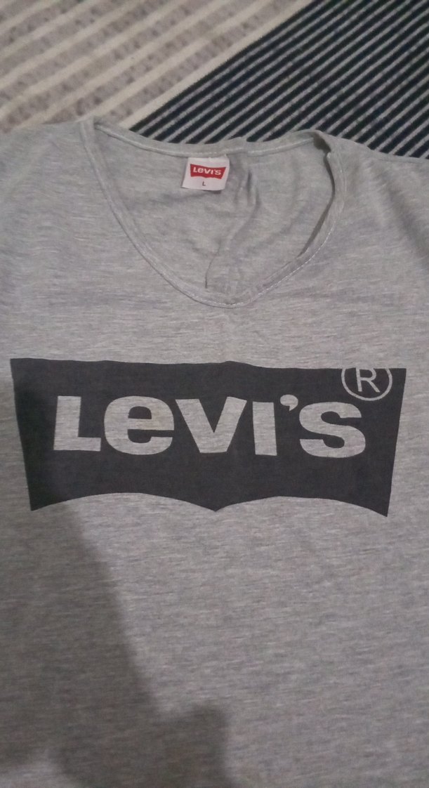 Levi's Gri Kız Çocuk Tişörtü Velcro Detaylı - Görsel 3