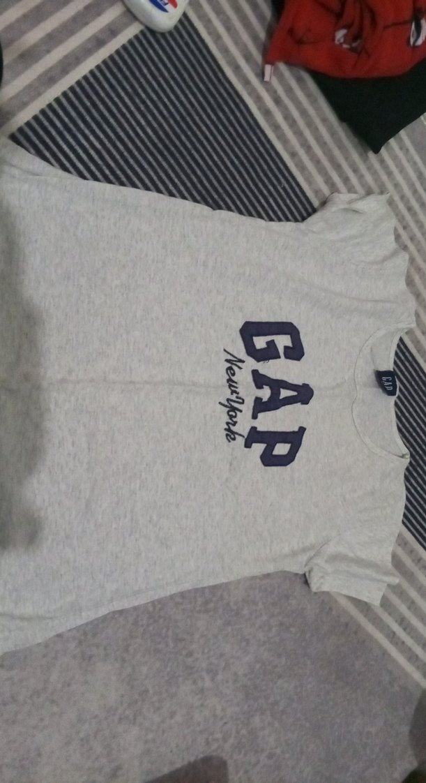 Gri Kız Tişörtü, Kısa Kollu, Baskılı - Görsel 4