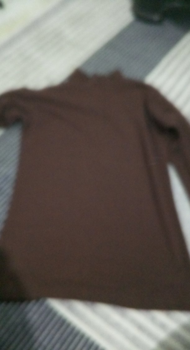 Kadın Kahverengi Boğazlı Triko bluz - Görsel 2