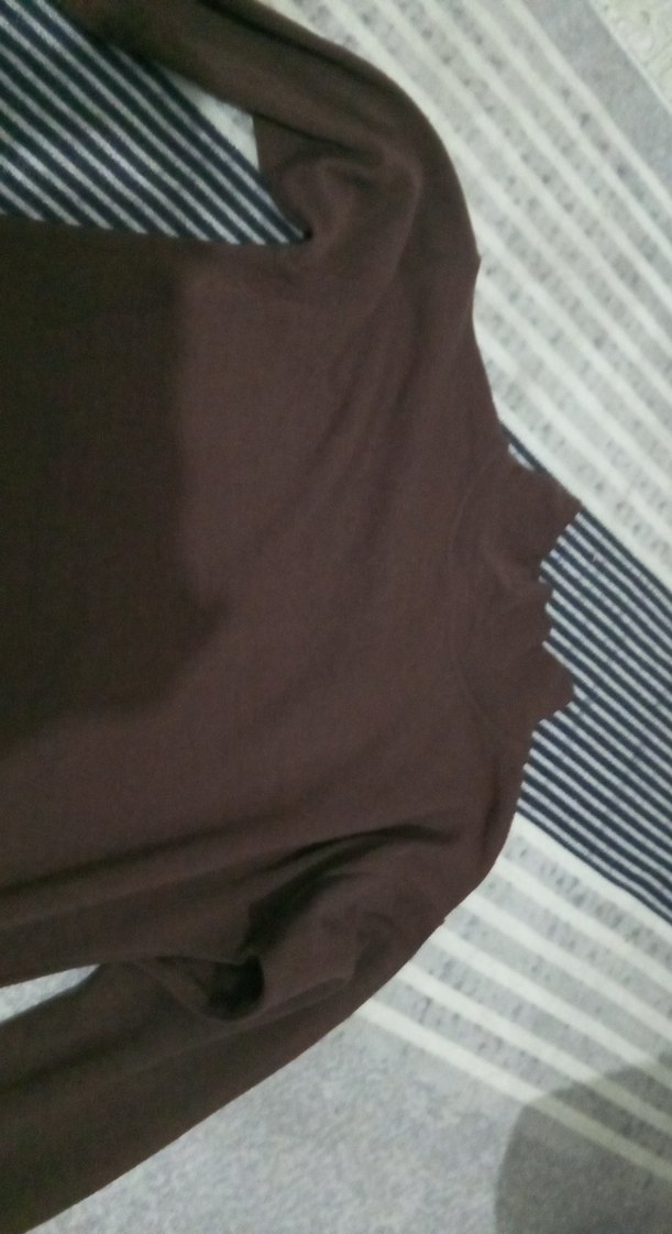 Kadın Kahverengi Boğazlı Triko bluz - Görsel 3