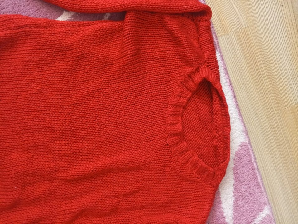 Kırmızı çocuk Triko Kazak - Görsel 3