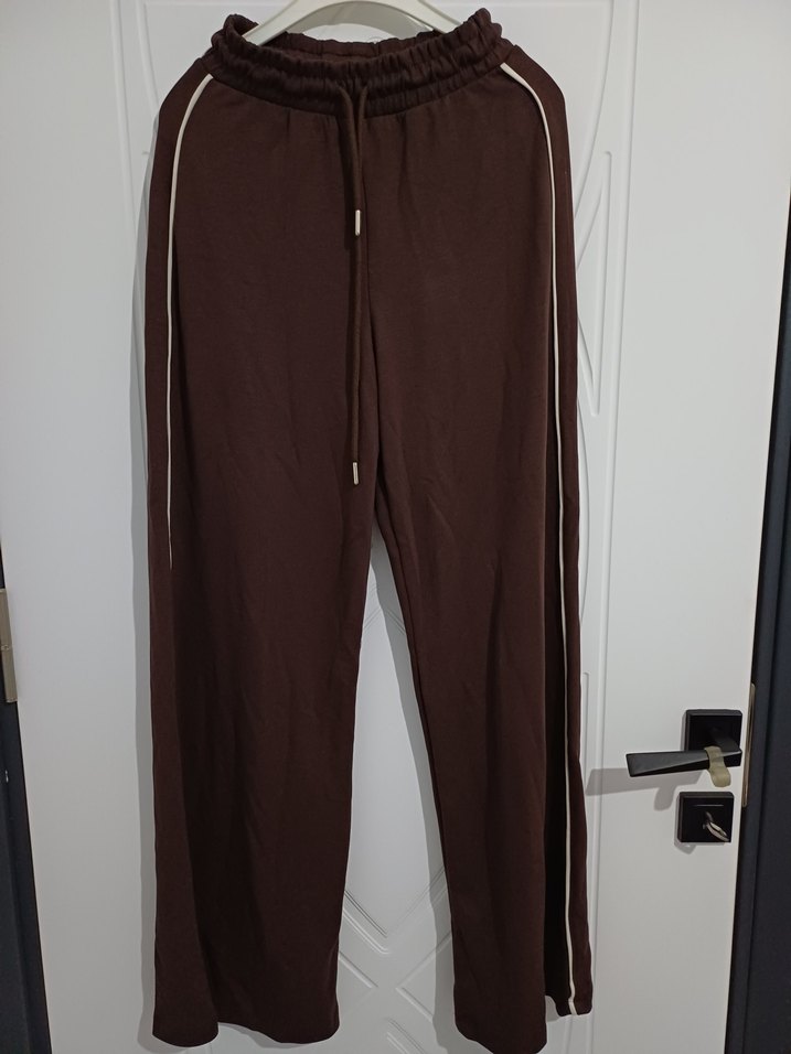 Kahverengi Kemerli Kadın Pantolon - Görsel 3