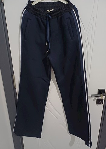 Kemerli Lacivert Kadın Eşofman Altı - Görsel 4