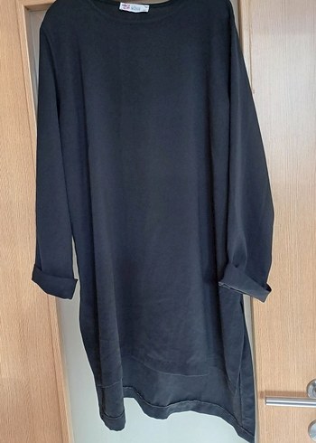 Kadın Lacivert Uzun Kollu Salaş Tunik - Görsel 2