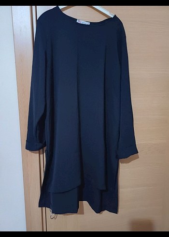 Kadın Lacivert Uzun Kollu Salaş Tunik - Görsel 5