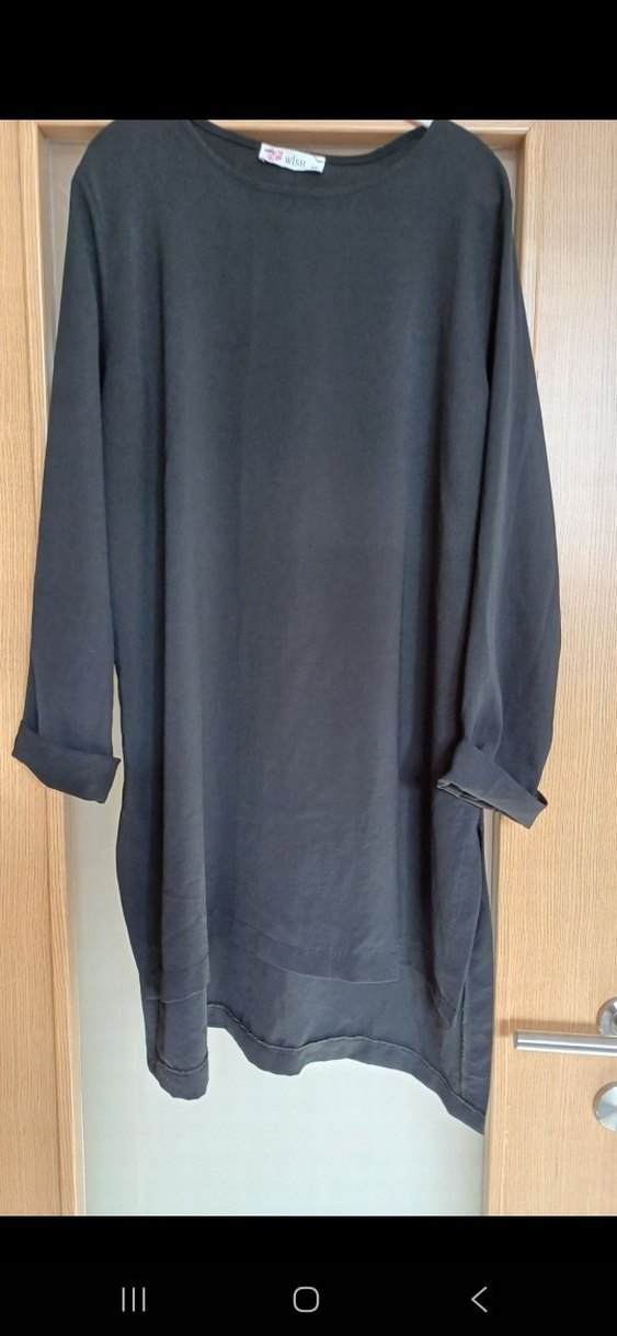 Kadın Lacivert Uzun Kollu Salaş Tunik - Görsel 4