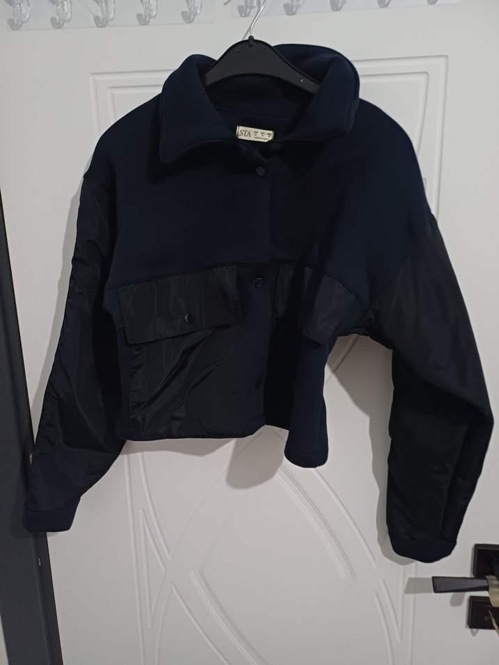 Düğmeli Siyah Kadın Ceket - Görsel 4