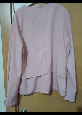 Bej Uzun Kollu Salaş Kadın Bluz - Görsel 2