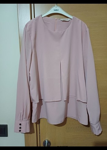 Bej Uzun Kollu Salaş Kadın Bluz - Görsel 3