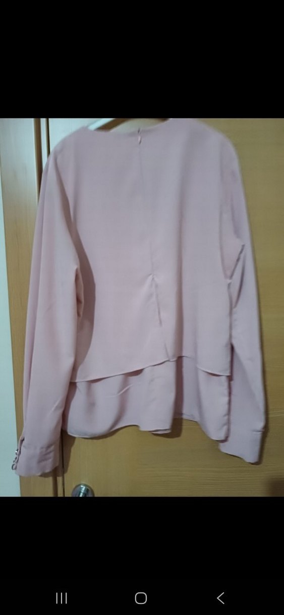 Bej Uzun Kollu Salaş Kadın Bluz - Görsel 2