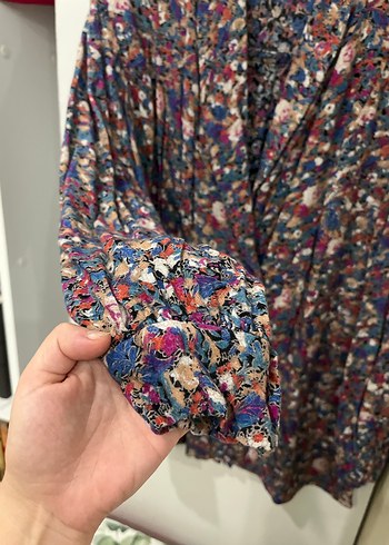 Çiçek Desenli Uzun Kadın Sabahlık - Görsel 5