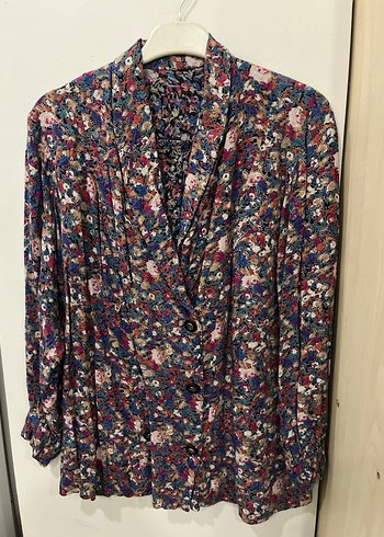 Çiçek Desenli Uzun Kadın Sabahlık - Görsel 3