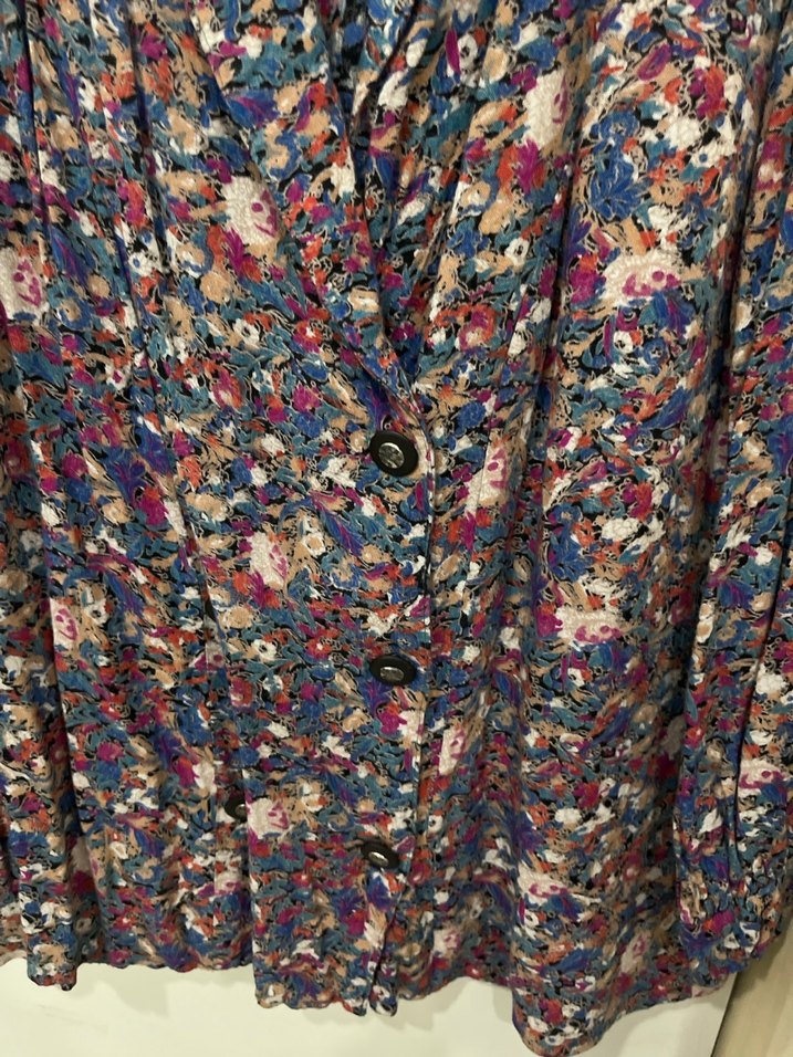 Çiçek Desenli Uzun Kadın Sabahlık - Görsel 2