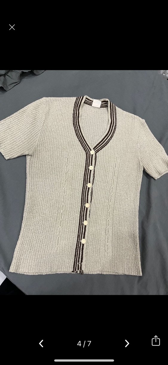 Gri Triko Düğmeli Basic Hırka - Görsel 3