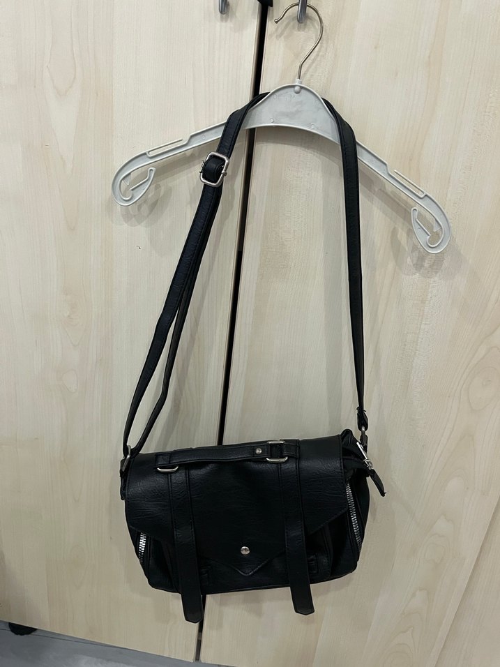 Siyah Yılan Desenli Kadın Deri Çanta - Görsel 5