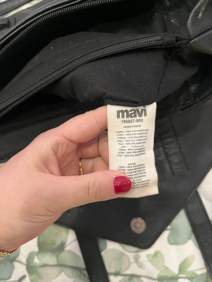 Siyah Yılan Desenli Kadın Deri Çanta - Görsel 4