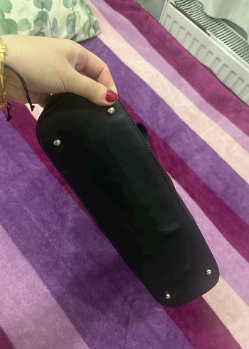 Siyah deri çanta - Görsel 3