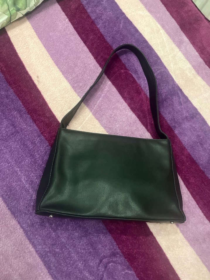 Siyah deri çanta - Görsel 4