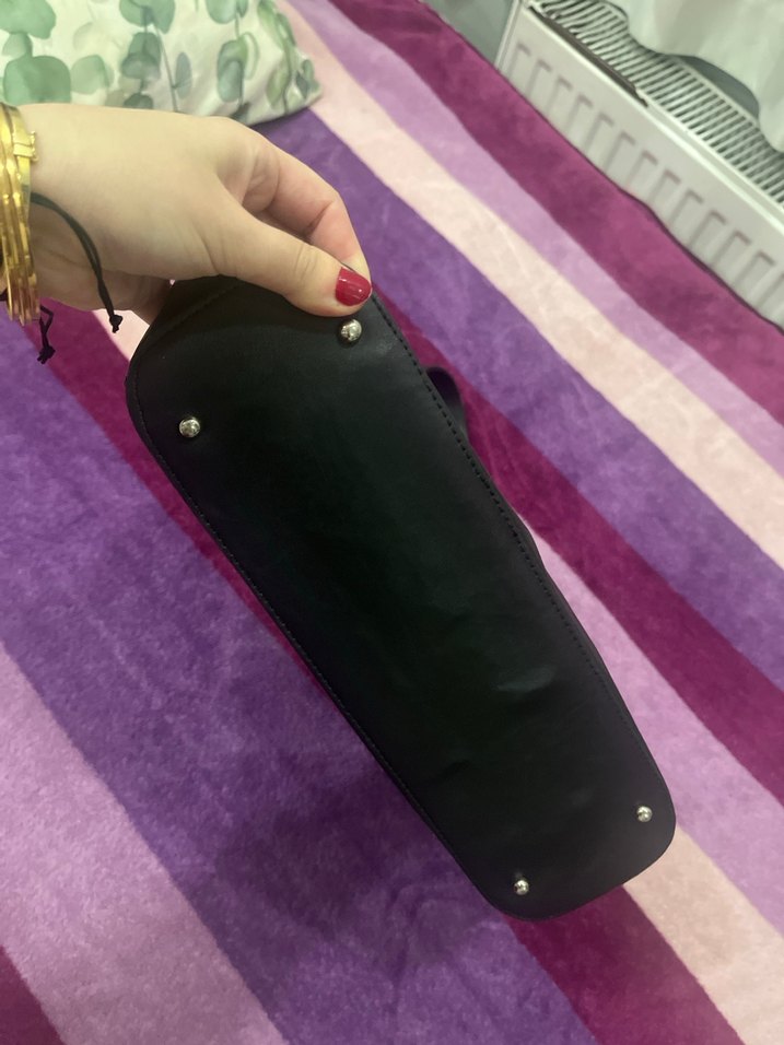 Siyah deri çanta - Görsel 3