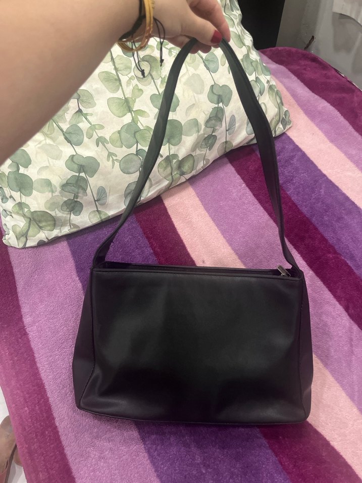 Siyah deri çanta - Görsel 2