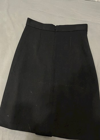 Siyah Pilili Kadın Uzun Etek - Görsel 2