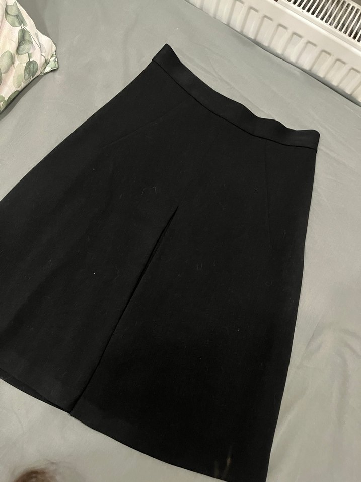 Siyah Pilili Kadın Uzun Etek - Görsel 4