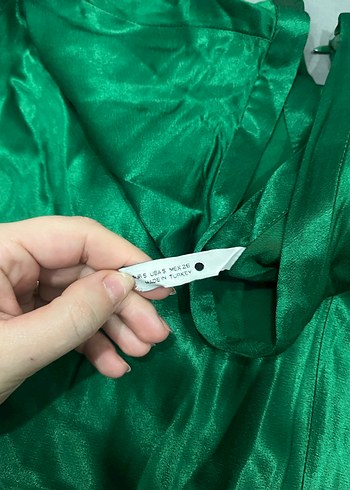 Saten Görünümlü Salaş Midi Etek - Görsel 5