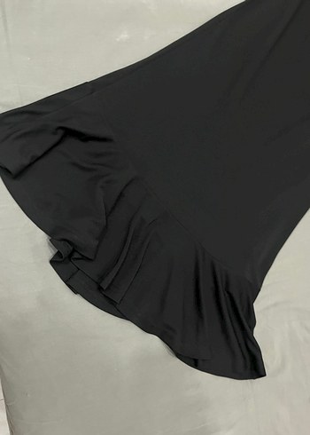 Kadın Siyah Pileli Uzun Etek - Görsel 5