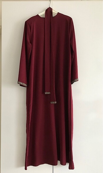 Bordo abiye elbise